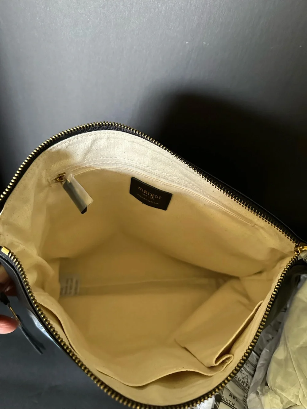 Black Leather Purse